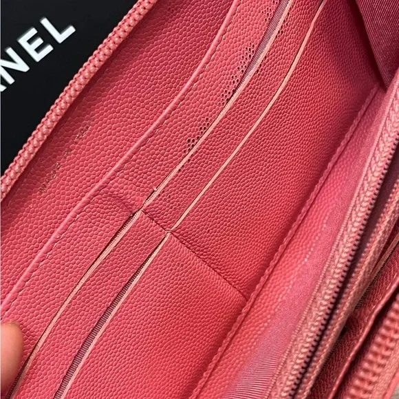 Sold🎀CHANEL Caviar Long Zippy Wallet🎀 - Picture 14 of 16